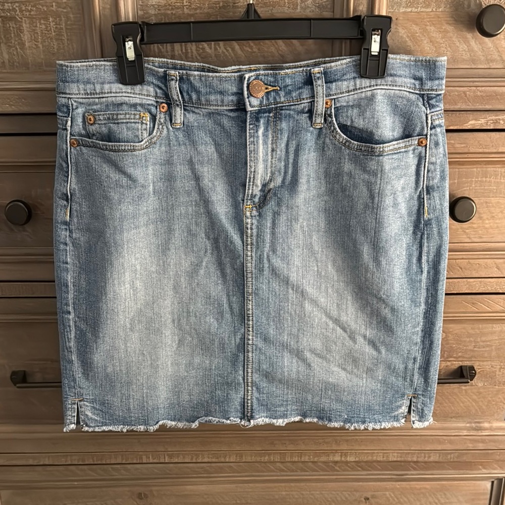 Loft Blue Denim Skirt